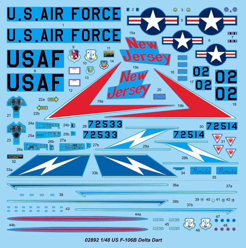 Trombettista, 1/48 Trumpeter F106B Delta Dart Aereo statunitense