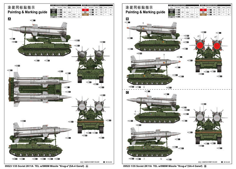 Trombettista, 2K11A TEL C/9M8M KRUG-A (SA-4 GANEF) 1/35