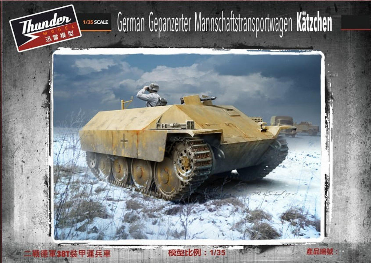 Modello Thunder, TND35104 - Modello 1/35 Thunder Gepanzerter Mannschaftsransportwagen Katzchen tedesco