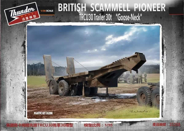 Modello Thunder, TND35208 - 1/35 Thunder Model British Scammell Pioneer TRCU30 Rimorchio 30t Collo d'oca