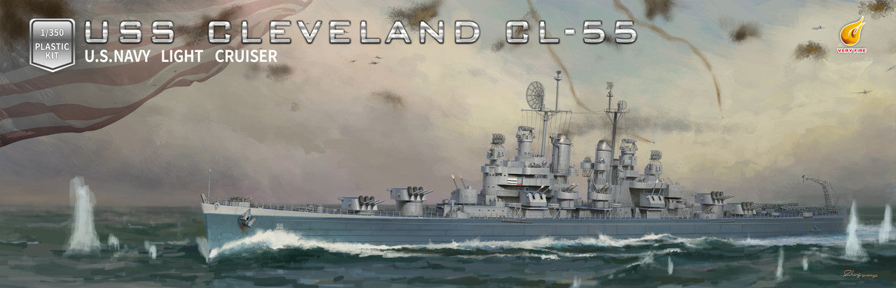 Molto Fuoco, USS Cleveland CL-55 Incrociatore leggero (versione standard)